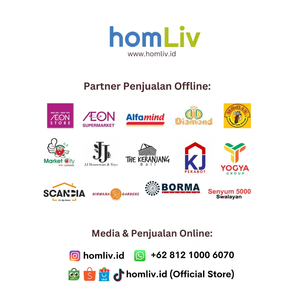 homLiv Sutil Kayu Mahoni 5 in 1 Set Wooden Cooking Utensils Foodgrade Woodeno 6