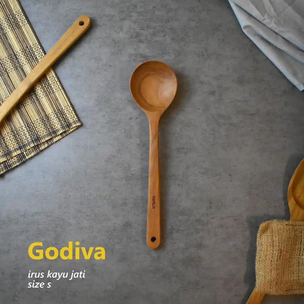 homLiv Set Alat Masak Kayu Morning Glory Cookware Set Food Grade 5