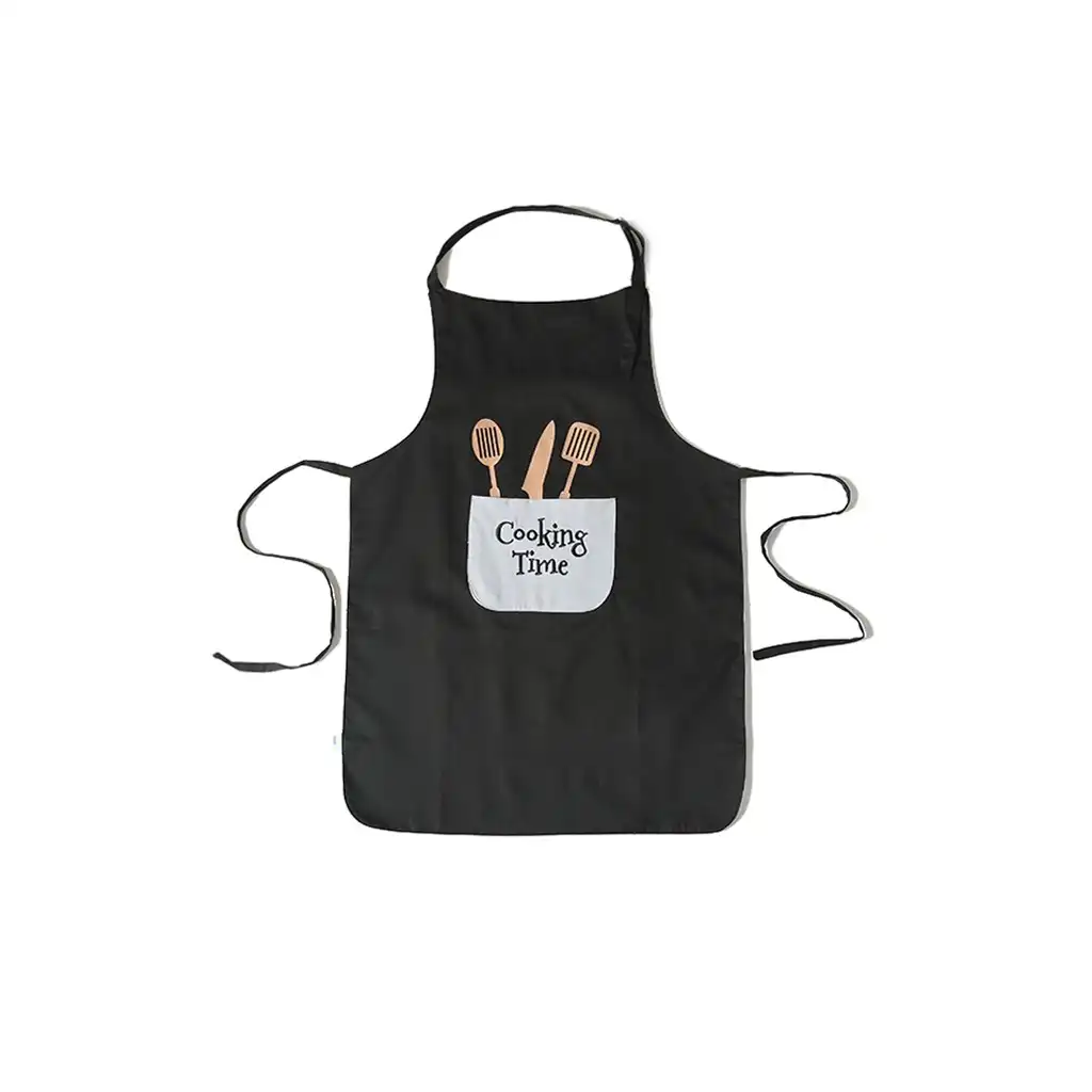 homLiv - Celemek Masak Dua Sisi Bahan Premium - Two Side Cooking Apron 4